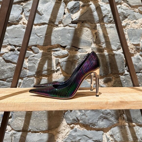 Giuseppe Zanotti Iridescent Purple Killboy Patent Metal Pumps - Picture 5 of 10